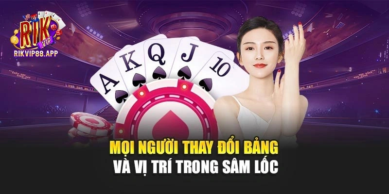Mọi người thay đổi bảng và vị trí trong sâm lốc